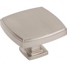 Jeffrey Alexander 141L-SN - 1-3/4'' Overall Length Satin Nickel Square Renzo Cabinet Knob