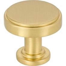 Jeffrey Alexander 171BG - 1-1/4'' Diameter Brushed Gold Richard Cabinet Knob