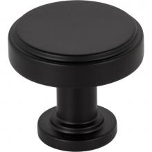 Jeffrey Alexander 171MB - 1-1/4'' Diameter Matte Black Richard Cabinet Knob