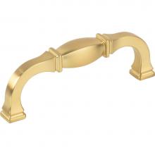 Jeffrey Alexander 278-96BG - 96 mm Center-to-Center Brushed Gold Audrey Cabinet Pull