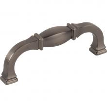 Jeffrey Alexander 278-96BNBDL - 96 mm Center-to-Center Brushed Pewter Audrey Cabinet Pull