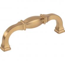 Jeffrey Alexander 278-96SBZ - 96 mm Center-to-Center Satin Bronze Audrey Cabinet Pull