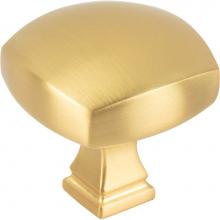 Jeffrey Alexander 278L-BG - 1-3/8'' Overall Length Brushed Gold Square Audrey Cabinet Knob