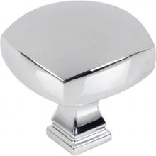 Jeffrey Alexander 278L-PC - 1-3/8'' Overall Length Polished Chrome Square Audrey Cabinet Knob