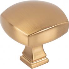 Jeffrey Alexander 278L-SBZ - 1-3/8'' Overall Length Satin Bronze Square Audrey Cabinet Knob