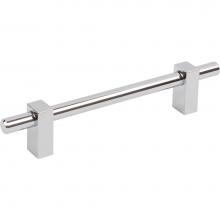 Jeffrey Alexander 478-128PC - 128 mm Center-to-Center Polished Chrome Larkin Cabinet Bar Pull