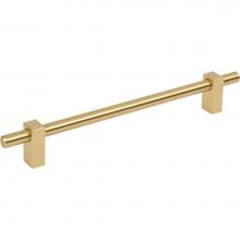 Jeffrey Alexander 478-192BG - 192 mm Center-to-Center Brushed Gold Larkin Cabinet Bar Pull