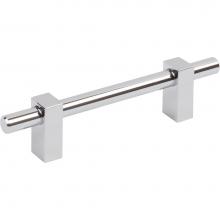 Jeffrey Alexander 478-96PC - 96 mm Center-to-Center Polished Chrome Larkin Cabinet Bar Pull