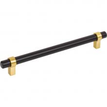 Jeffrey Alexander 5192MBBG - 192 mm Center-to-Center Matte Black with Brushed Gold Key Grande Cabinet Bar Pull