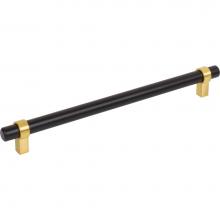 Jeffrey Alexander 5224MBBG - 224 mm Center-to-Center Matte Black with Brushed Gold Key Grande Cabinet Bar Pull