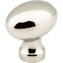 Jeffrey Alexander 3990-NI - 1-3/16'' Overall Length Polished Nickel Football Bordeaux Cabinet Knob