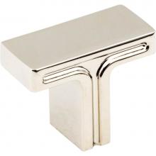 Jeffrey Alexander 867NI - 1-3/8'' Overall Length Polished Nickel Rectangle Anwick Cabinet Knob