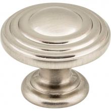 Jeffrey Alexander 137SN - 1-1/4'' Diameter Satin Nickel Stacked Bremen 2 Cabinet Knob