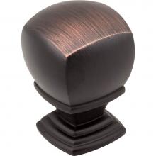 Jeffrey Alexander 188L-DBAC - 1'' Overall Length  Brushed Oil Rubbed Bronze Katharine Cabinet Knob