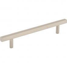 Jeffrey Alexander 845-128SN - 128 mm Center-to-Center Satin Nickel Square Dominique Cabinet Bar Pull