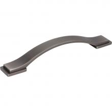 Jeffrey Alexander 80152-128BNBDL - 128 mm Center-to-Center Brushed Pewter Strap Mirada Cabinet Pull