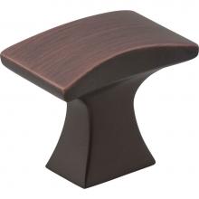 Jeffrey Alexander 767DBAC - 1-1/4'' Overall Length Brushed Oil Rubbed Bronze Flared Philip Cabinet Knob