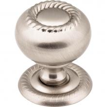 Jeffrey Alexander S6060SN - 1-1/4'' Diameter Satin Nickel Rope Rhodes Cabinet Knob