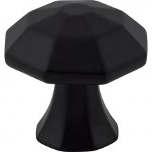 Jeffrey Alexander 678MB - 1-1/4'' Overall Length Matte Black Octagonal Wheeler Cabinet Knob