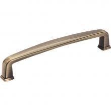 Jeffrey Alexander 1092-128AB - 128 mm Center-to-Center Brushed Antique Brass Square Milan 1 Cabinet Pull