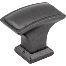 Jeffrey Alexander 435L-DACM - 1-1/2'' Overall Length Gun Metal Rectangle Annadale Cabinet Knob