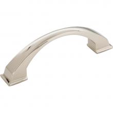 Jeffrey Alexander 944-96NI - 96 mm Center-to-Center Polished Nickel Arched Roman Cabinet Pull