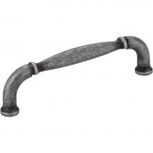 Jeffrey Alexander 737-96SIM - 96 mm Center-to-Center Distressed Antique Silver Chesapeake Cabinet Pull