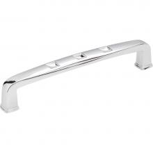 Jeffrey Alexander 910-128PC - 128 mm Center-to-Center Polished Chrome Square Modena Cabinet Pull