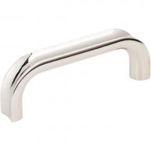 Jeffrey Alexander 667-3NI - 3'' Center-to-Center Polished Nickel Rae Cabinet Pull