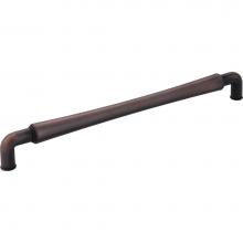 Jeffrey Alexander 537-12DBAC - 12'' Center-to-Center Brushed Oil Rubbed Bronze Barrel Bremen 2 Appliance Handle