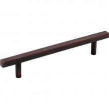 Jeffrey Alexander 845-128DBAC - 128 mm Center-to-Center Brushed Oil Rubbed Bronze Square Dominique Cabinet Bar Pull