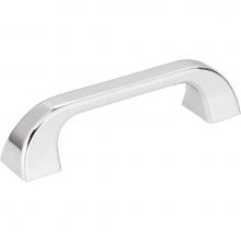 Jeffrey Alexander 972-96PC - 96 mm Center-to-Center Polished Chrome Square Marlo Cabinet Pull