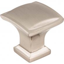 Jeffrey Alexander 435SN - 1-1/4'' Overall Length Satin Nickel Square Annadale Cabinet Knob