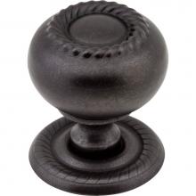 Jeffrey Alexander S6060DACM - 1-1/4'' Diameter Gun Metal Rope Rhodes Cabinet Knob