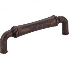 Jeffrey Alexander 537DMAC - 96 mm Center-to-Center Distressed Oil Rubbed Bronze Barrel Bremen 2 Cabinet Pull