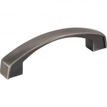 Jeffrey Alexander 549-96BNBDL - 96 mm Center-to-Center Brushed Pewter Merrick Cabinet Pull