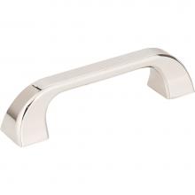 Jeffrey Alexander 972-96NI - 96 mm Center-to-Center Polished Nickel Square Marlo Cabinet Pull