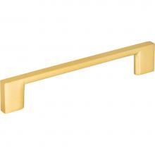 Jeffrey Alexander 635-128BG - 128 mm Center-to-Center Brushed Gold Square Sutton Cabinet Bar Pull