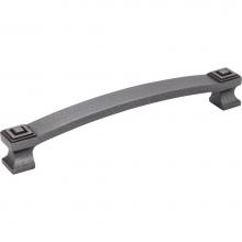 Jeffrey Alexander 585-160DACM - 160 mm Center-to-Center Gun Metal Square Delmar Cabinet Pull