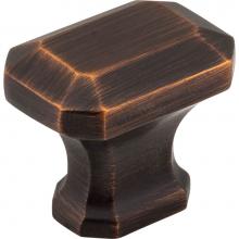 Jeffrey Alexander 165DBAC - 1-1/4'' Overall Length Brushed Oil Rubbed Bronze Emerald Ella Cabinet Knob