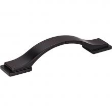 Jeffrey Alexander 80152-96MB - 96 mm Center-to-Center Matte Black Strap Mirada Cabinet Pull