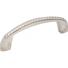 Jeffrey Alexander Z261-96-SN - 96 mm Center-to-Center Satin Nickel Rope Rhodes Cabinet Pull