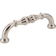 Jeffrey Alexander 818-96NI - 96 mm Center-to-Center Polished Nickel Bella Cabinet Pull