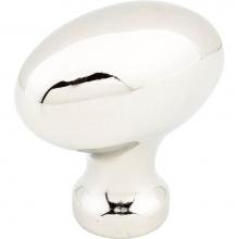 Jeffrey Alexander 3991NI - 1-9/16'' Overall Length Polished Nickel Football Lyon Cabinet Knob