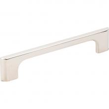 Jeffrey Alexander 286-128NI - 128 mm Center-to-Center Polished Nickel Asymmetrical Leyton Cabinet Pull