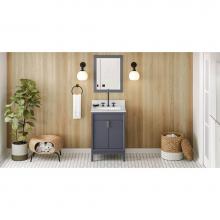 Jeffrey Alexander VN2THE-24-BS-NT - 24'' Blue Steel Theodora Vanity