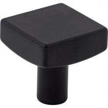 Jeffrey Alexander 845MB - 1-1/8'' Overall Length Matte Black Square Dominique Cabinet Knob