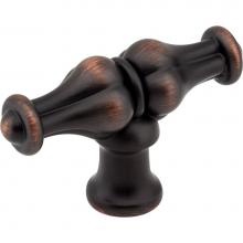 Jeffrey Alexander 818L-DBAC - 2-1/4'' Brushed Oil Rubbed Bronze Bella Cabinet ''T'' Knob