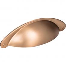 Jeffrey Alexander 8233SBZ - 3'' Center-to-Center Satin Bronze Lyon Cabinet Cup Pull