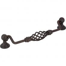 Jeffrey Alexander I350-160DBAC - 160 mm Center-to-Center Brushed Oil Rubbed Bronze Twisted Zurich Drop and Ring Pull